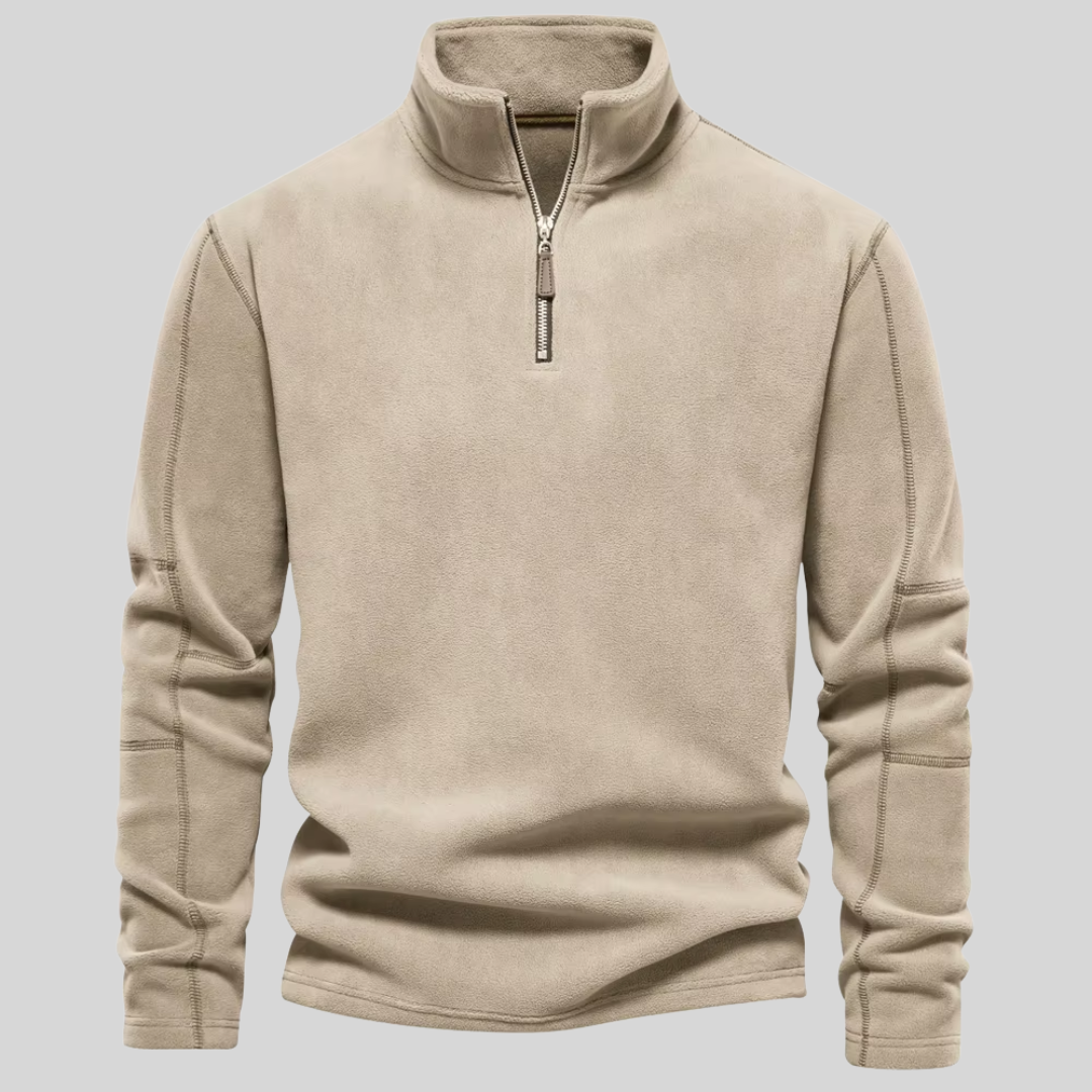 Half-Zip Fleece Sweater