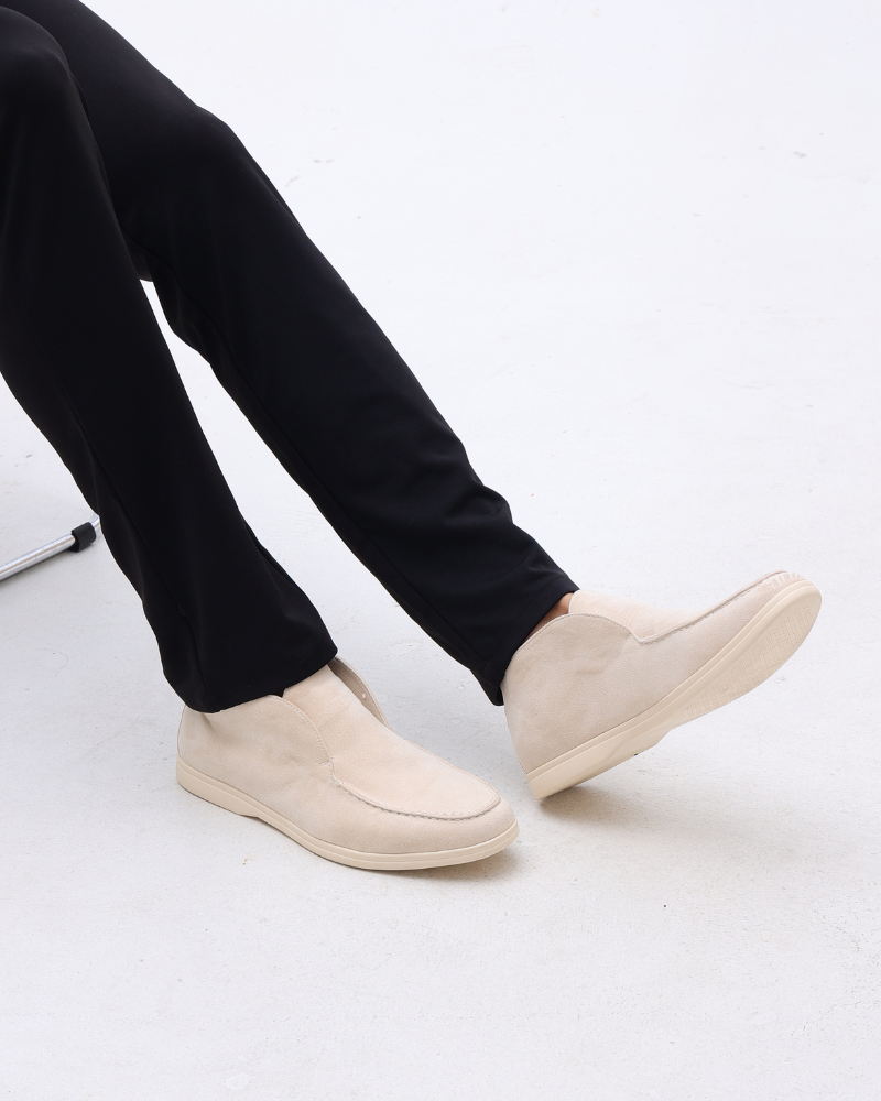 Bordeaux High-Suede-Loafer