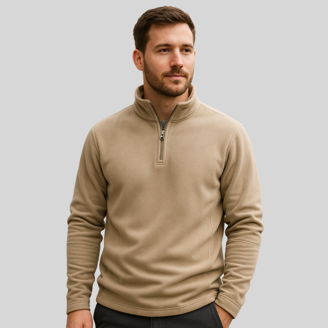 Half-Zip Fleece Sweater